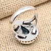 Indicolite Tourmaline Gemstone Handmade 925 Sterling Silver Ring Jewelry For Women