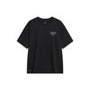 Li-Ning Wade Series Letter Print Ice-Cool Loose T-Shirt Unisex Tops Black AHST333-1