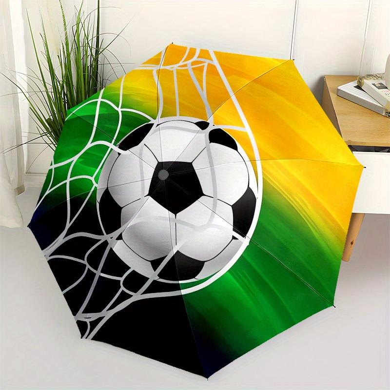 1pc Soccer Goal Themed High-quality Umbrella,Automatic Opening and Closing Umbrella,Multi-functional Umbrella G0811225