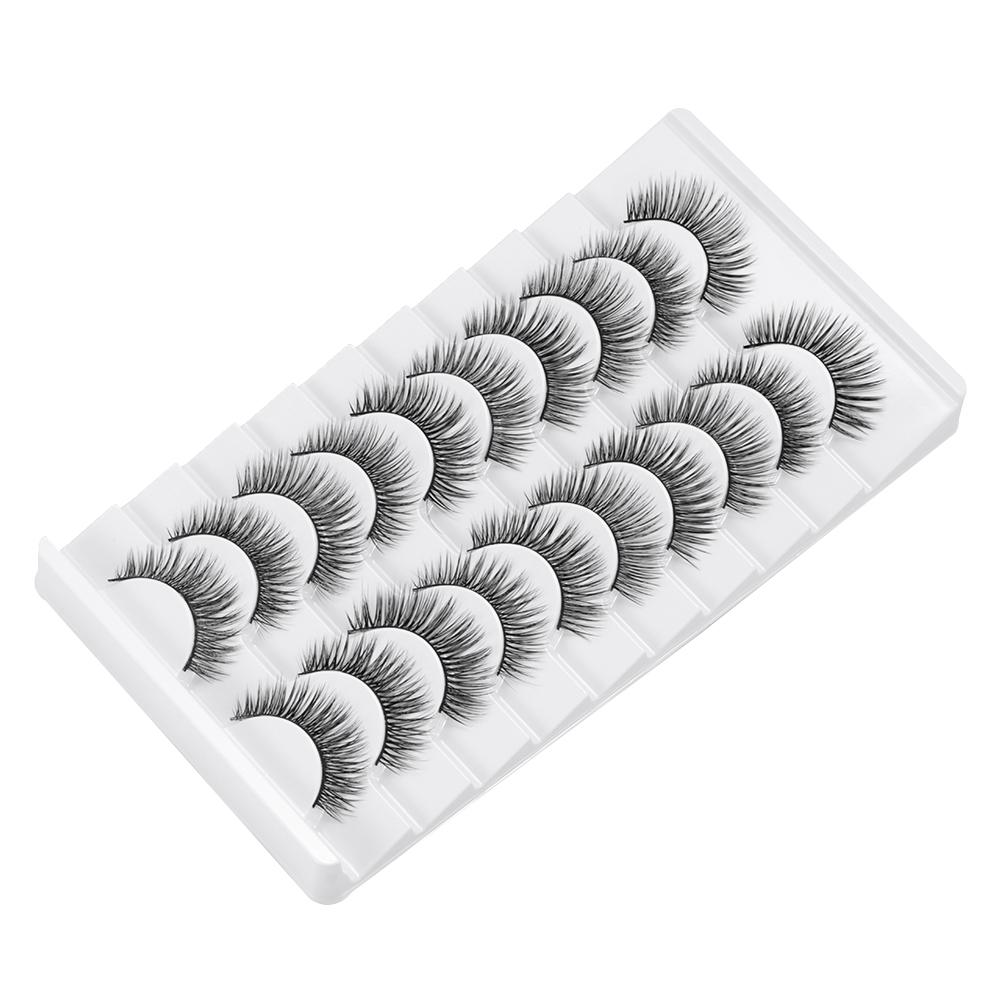 Natrual Long False Eyelashes Handmade Eye Makeup Tools Beauty 3D Faux Mink Lash Eye Lash Extension