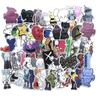 64 Pieces KAWS Comic Waterproof Sticker Set Suitcase Stickers for