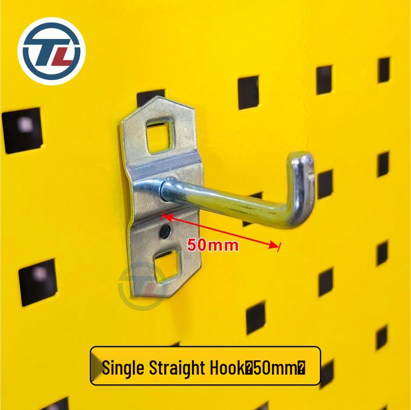 Wall-Mounted Perforated Board Hooks & Tool Display Rack