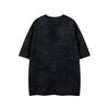 Men's Vintage Washed Tie-Dye T-Shirt with Camouflage & 90s Retro Graphic Print - Relaxed Fit Casual Short Sleeve Top for Summer, Gym & Outdoor