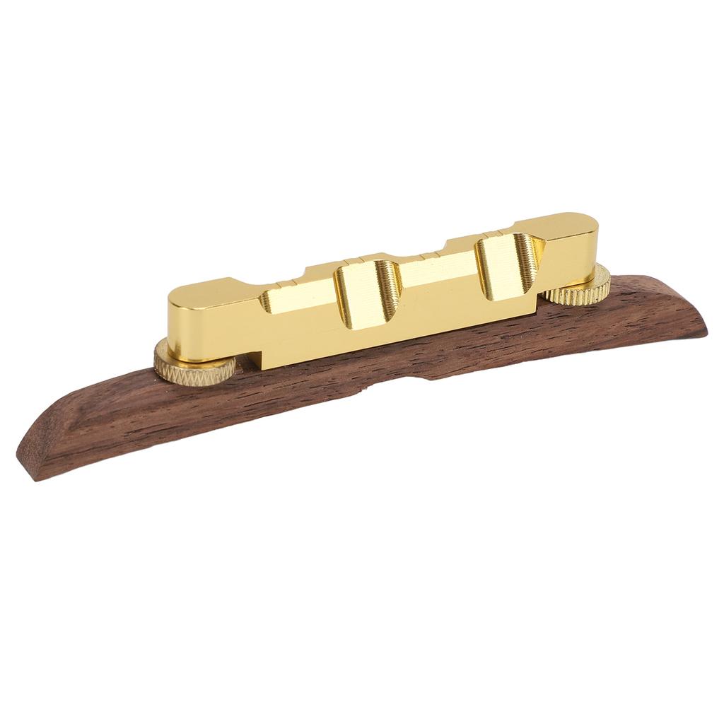 Guitar Bridge Replacement Adjustable Height Metal Rosewood Floating Bridge for Archtop Jazz Guitars
