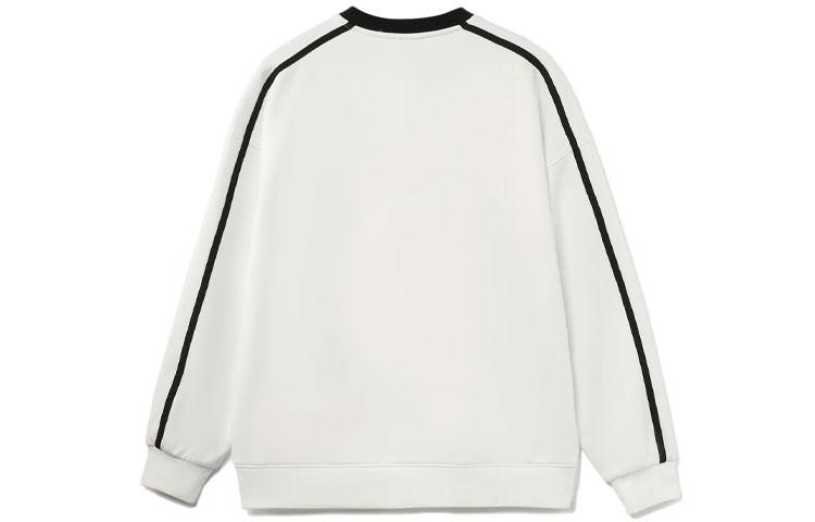 Li Ning Sports Fashion Collection American Vintage Loose Fit Crew Neck Pullover Thermal Fleece Lined Without Hood AWDTC49-1