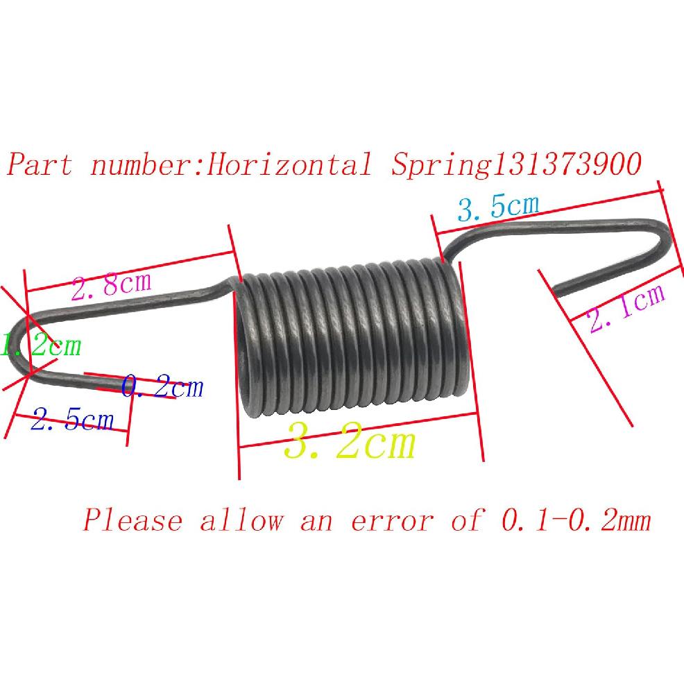 Horizontal Spring 131373900 Replaces 5303208859 AH417616 EA417616 PS417616 | Compatible with major brands of washing machines