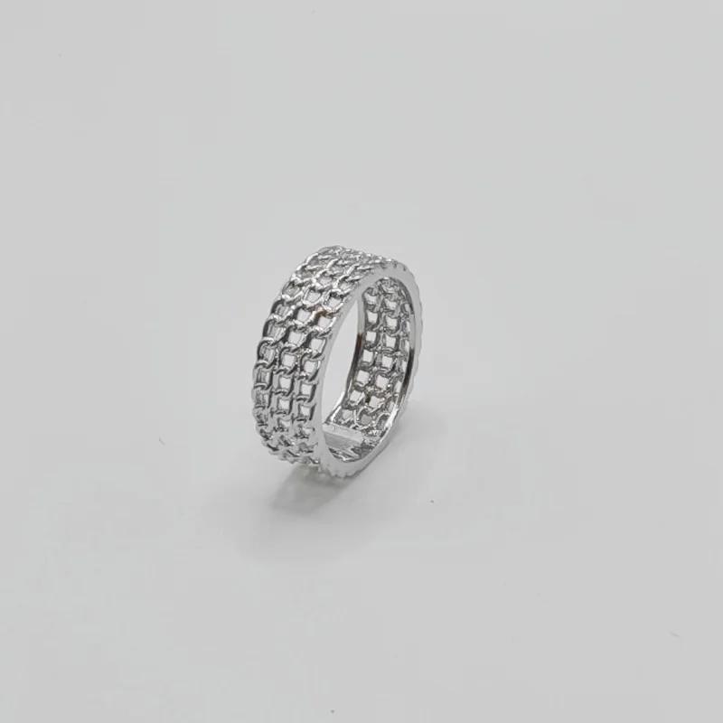 2024 New Niche Design, Light Luxury and Simple Retro Punk Woven Hollow Ring For Women