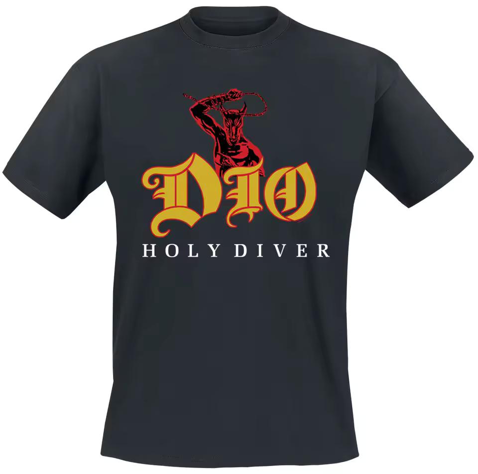 Holy Diver Band T-Shirt Men Women Graphic Tee 100% Cotton Summer Top