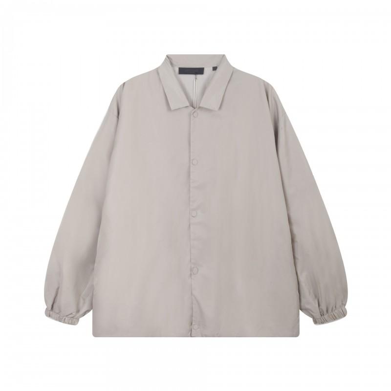 Mens Streetwear Oversized Coach Jacket Cotton Blend Windbreaker Casual Outerwear