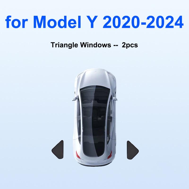 Sun Shade for Tesla Model Y Juniper 2025-2020 Car Windshield Sunshade Cover Front Side Window Privacy Blind Shading for Camping