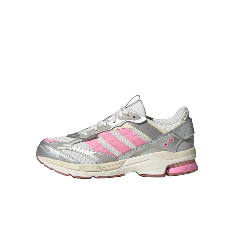 Adidas Spiritain 2000 Fabric Synthetic Leather Fashion Comfortable Non-Slip Wear-Resistant Low-Top Dad Shoes Unisex Sneakers Silver Pink JR4486