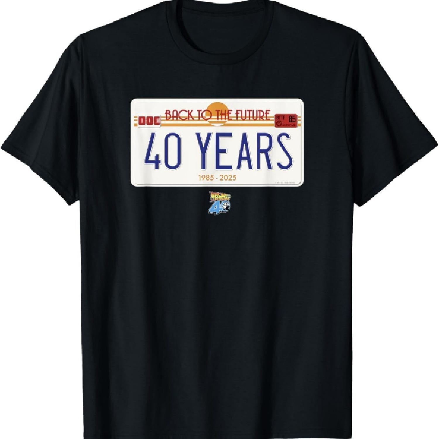 

Футболка с номерным знаком к 40-летию фильма «Назад в будущее» XXXXXL чёрный