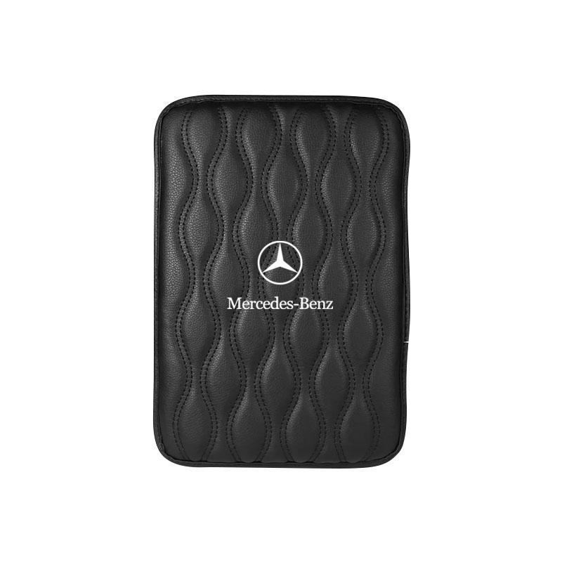 

1 шт. Кожаные накладки на подлокотник автомобиля Защитная водонепроницаемая подушка для рук Для Mercedes benz B R G Class GLK GLA C200 E200 C200L S400 BENZ чёрный