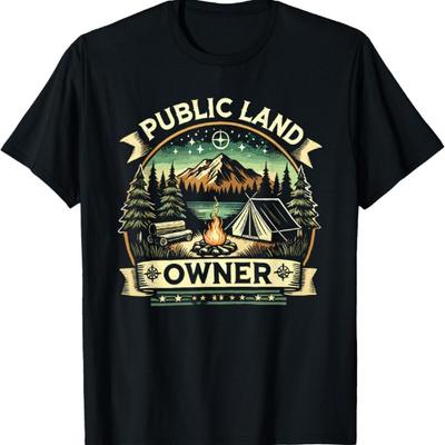 Tricou de camping în aer liber pentru proprietari de terenuri publice