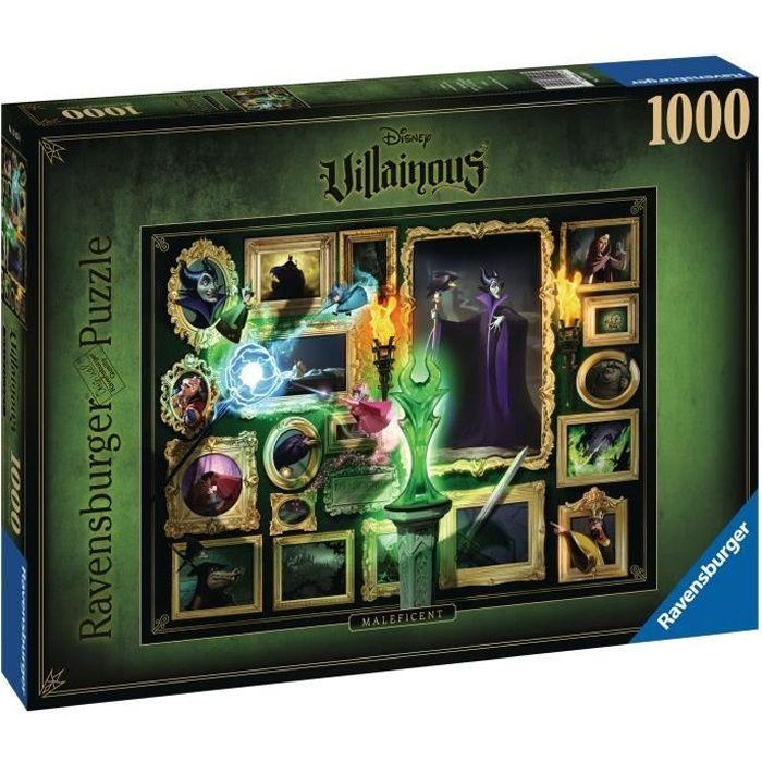 Puzzle 1000 pièces Disney Villainous - Maléfique Ravensburger - Collection Disney Villainous - Dès 14 ans