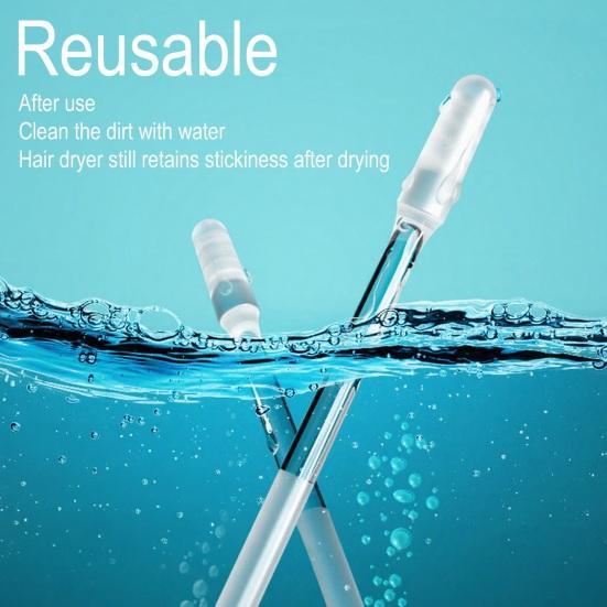 Sticky Ear Wax Removal Swabs with Soft Silicone Tip Gentle Ear Cleaner Comfortable Ear Cleaning Sticks Eco-Friendly Ear Pick for Adults Kids