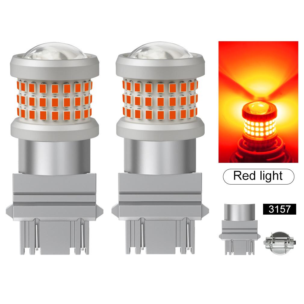 2Pcs P21W Led 1156 T20 W21/5W 7443 P21/5W T25 2000LM Car Bulbs 7440 BA15S BAY15D BAU15S PY21W Auto DRL Light 1157 3157 Reverse Turn Signal Brake Lamp