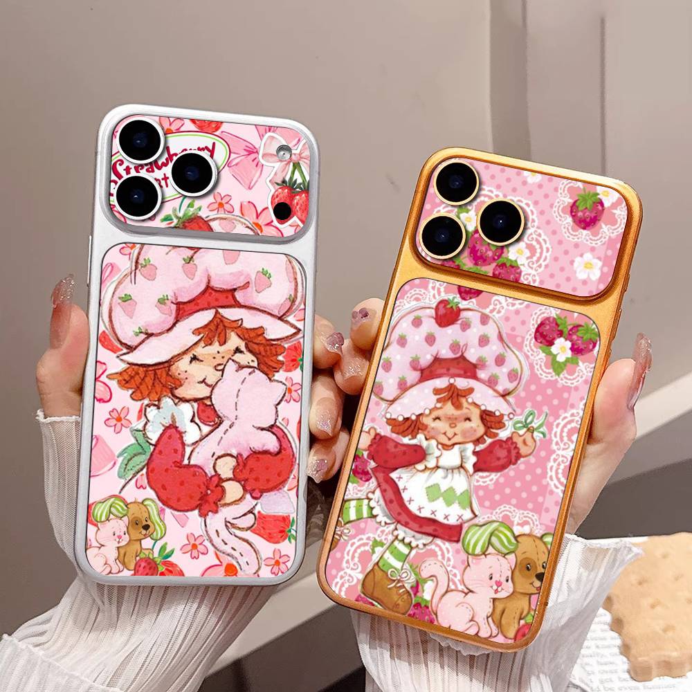Animated S-Strawberry S-Shortcake For IPhone 17 Pro 17 Pro Max Rear Skin Wrap Decal Protective Sticker