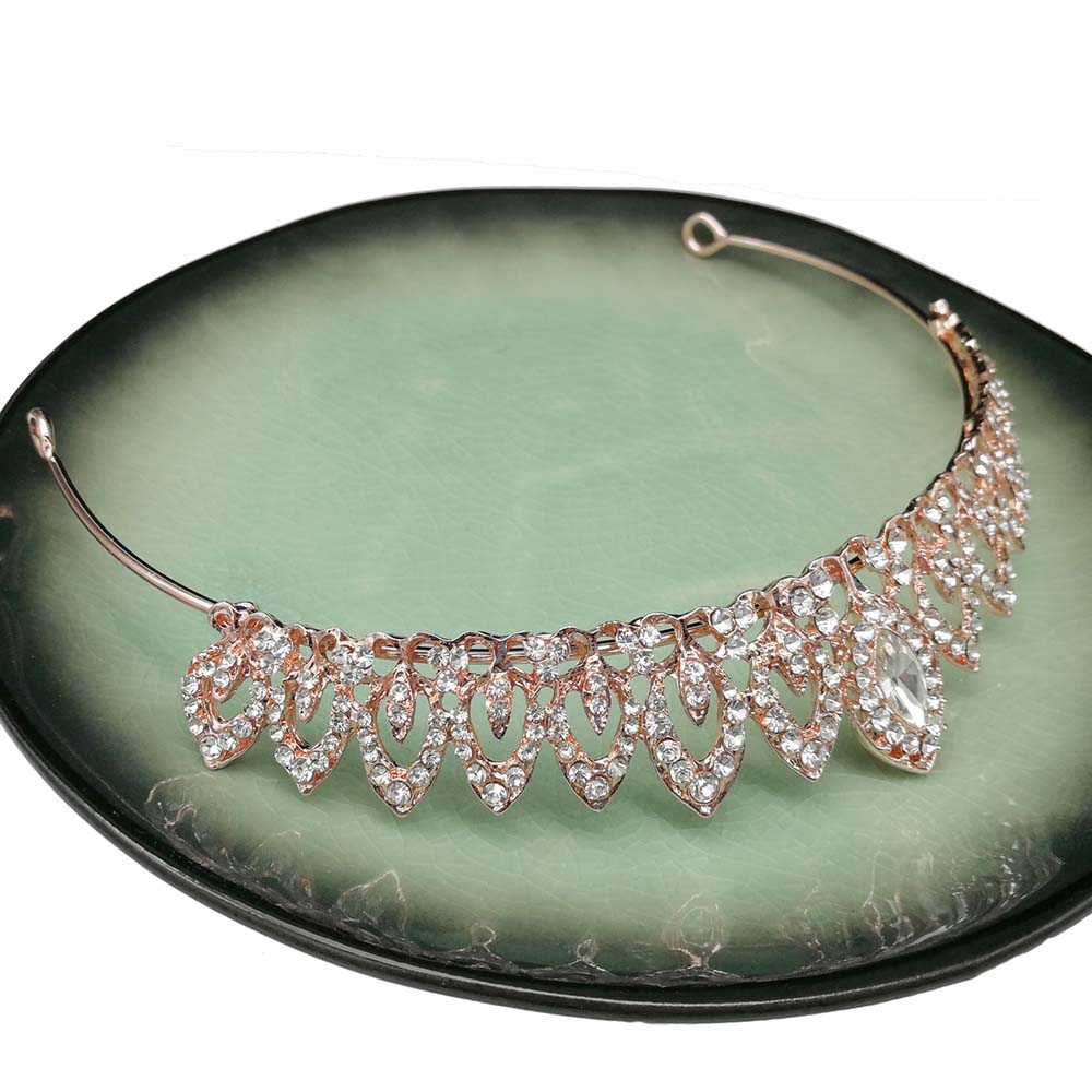 Jewelry Rhinestone Headband Crystal Hair Accessories Hair Crown Bridal Tiara Ornaments Headwear