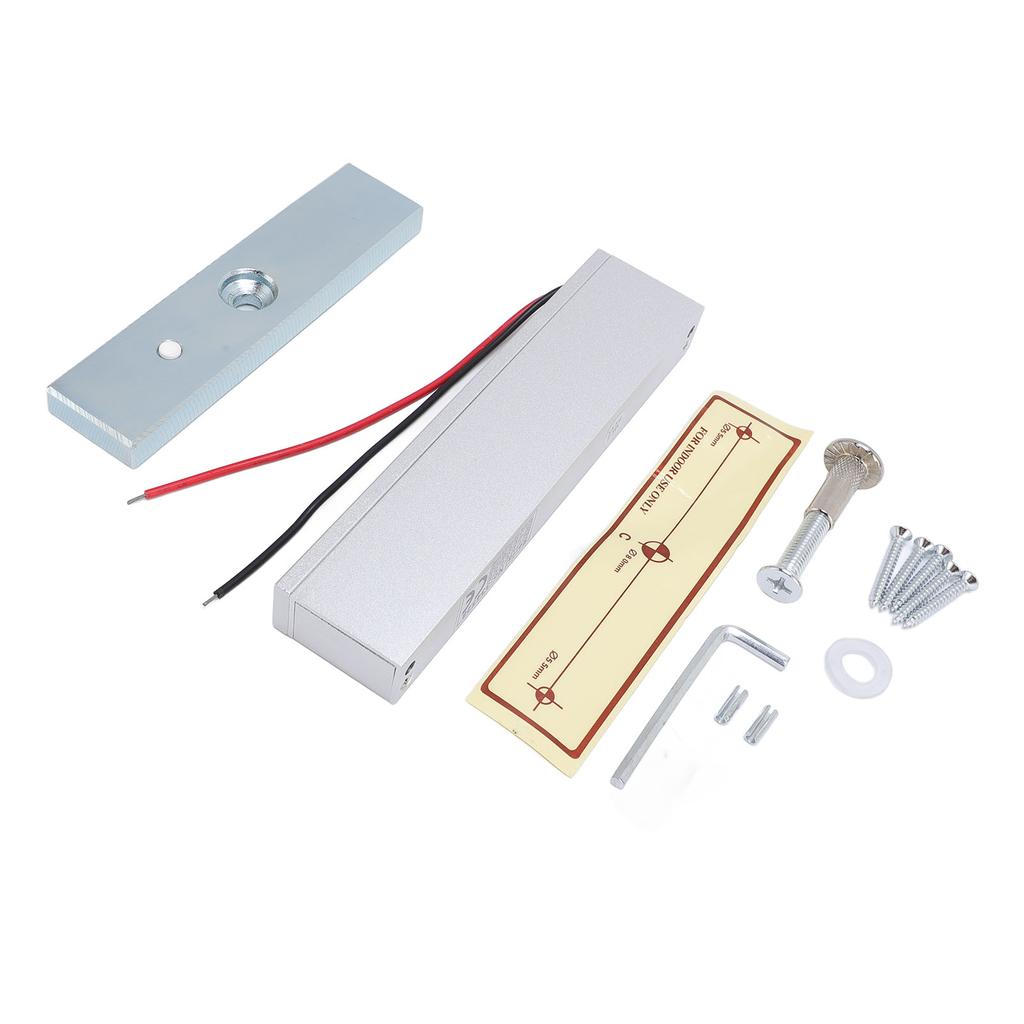 Electric Magnetic Lock 180KG/350lbs Holding Force Fail Safe NC Mode 12V Electromagnetic Door Lock Kit System for Access Control System