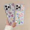 Galvanisierter Linsenrahmen-Case Für iPhone 16 15 14 Pro Max Plus 12 13 Pro 11 Galvanisiertes TPU Blumen Herz Klare Hülle
