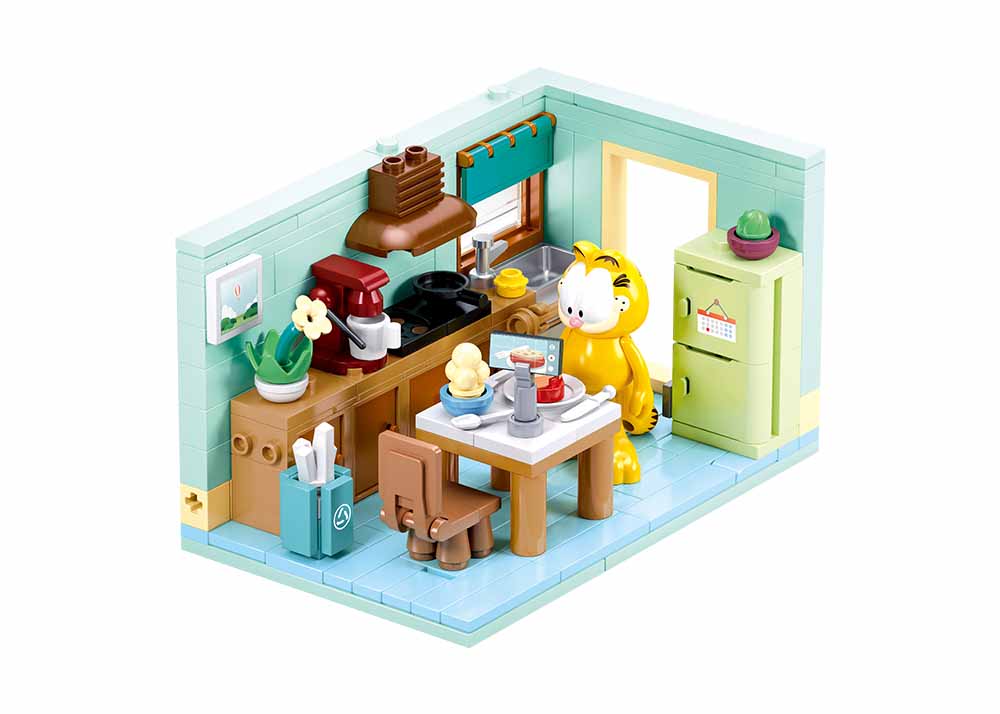 Premium-Quality Sluban Retro-Design First-Class Comic High-Standard Garfield Construction-Set-Kit Top-Grade Odie First-Class Pooky First-Class Cat