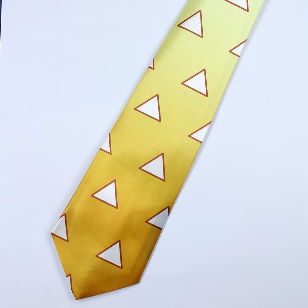 

Клинок, рассекающий демонов Агацума Зеницу Камадо Тандзиро Косплей Галстук Аниме Ролевая игра жёлтый