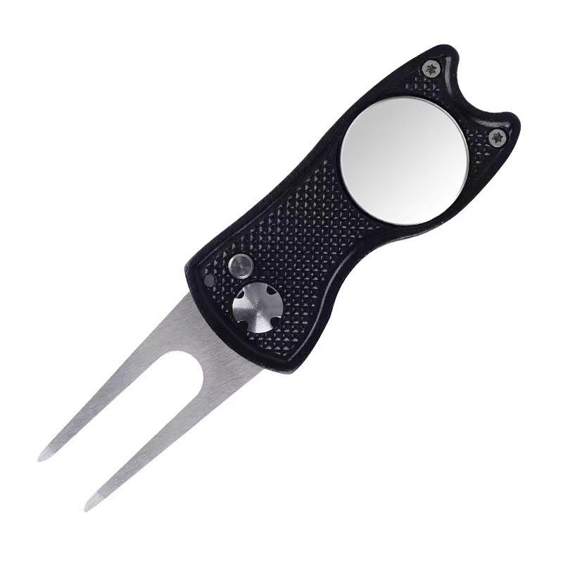 Golf Divot Tool Portable Design with Ball Marker Ideal for Outdoor Golfing