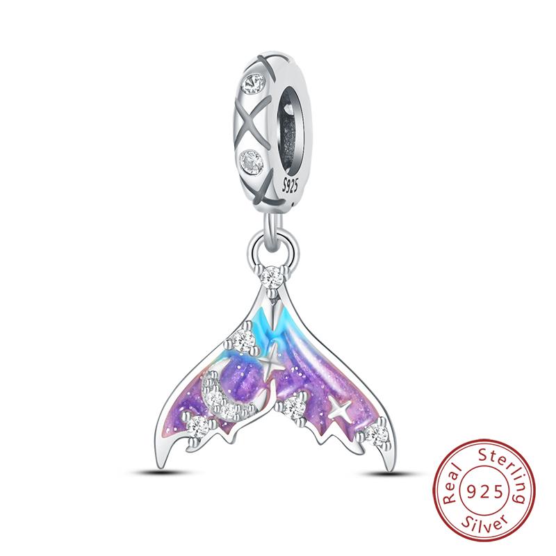 100% Copper Butterfly Fairy Dream Ocean Shell Pearl Mermaid Sea Turtle Sunflower Charms Beads Fit Qikaola Bracelets