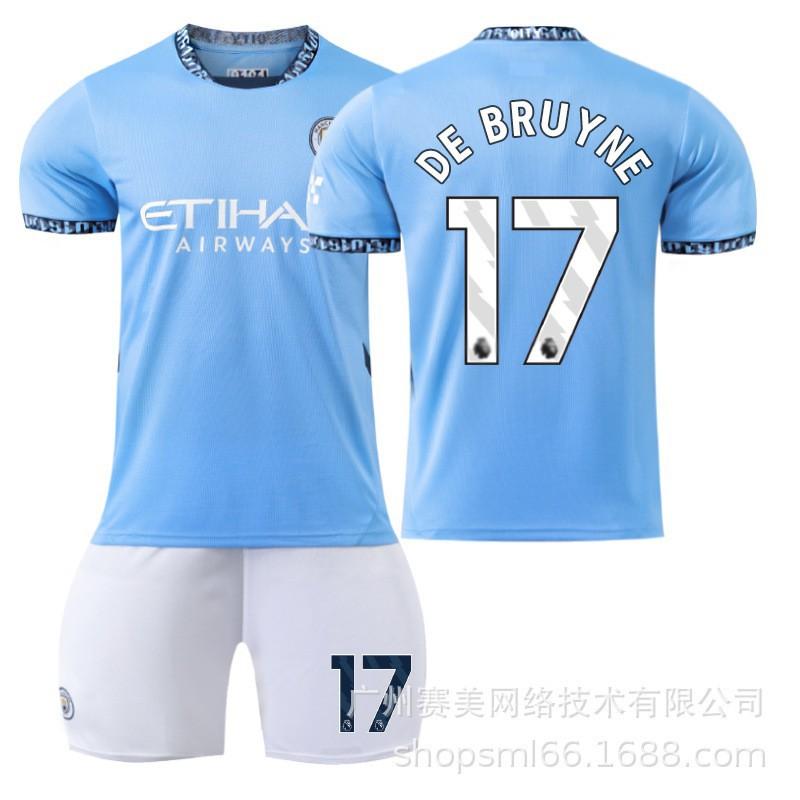 Manchester City Heim-Fußballtrikots 9 Harland 47 Forden 19 Alvarez 11 Doku 2425 Trikot-Set