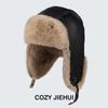 Retro European Windproof Suede Pilot Hat: Versatile Unisex Lei Feng Style for Autumn/Winter