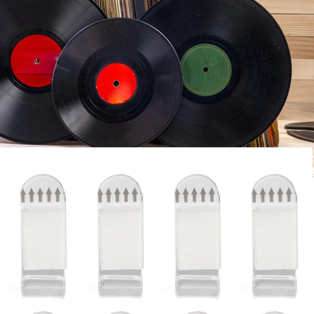 30 Set   Record Wall Mount Acrylic Punch   Floating Record Wall Shelf for Book Magazines