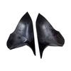 For Hyundai Sonata 2015-2019 OX Horn Car Rearview Side Mirror Cover Sticker Wing Cap Exterior Door Case Trim Shell Silver Frame