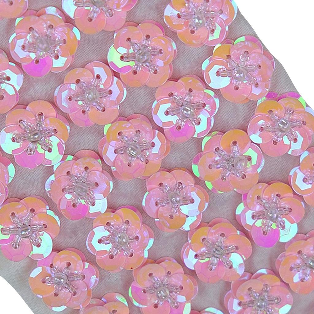 100 יחידות פרחי פאייטים 2 ס"מ תפירה בעבודת יד טלאים גב שטוח עשה זאת בעצמך מלאכות חתונה נעליים תיק