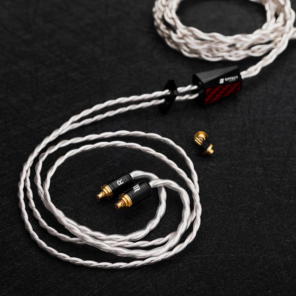 Effect Audio X HiFiGo GRIFFIN Earphone Copper IEM Cable with Replaceable ConX Connectors Cable, 4-Wire High-Purity Silver-Plated (2.5mm)