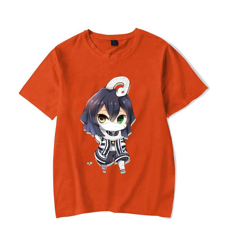 New Fashion Cute Iguro Obanai Printed T-shirts Women Men Shirt Tee Anime Graphic T Shirt Female Casual Top Summer Short Sleeve