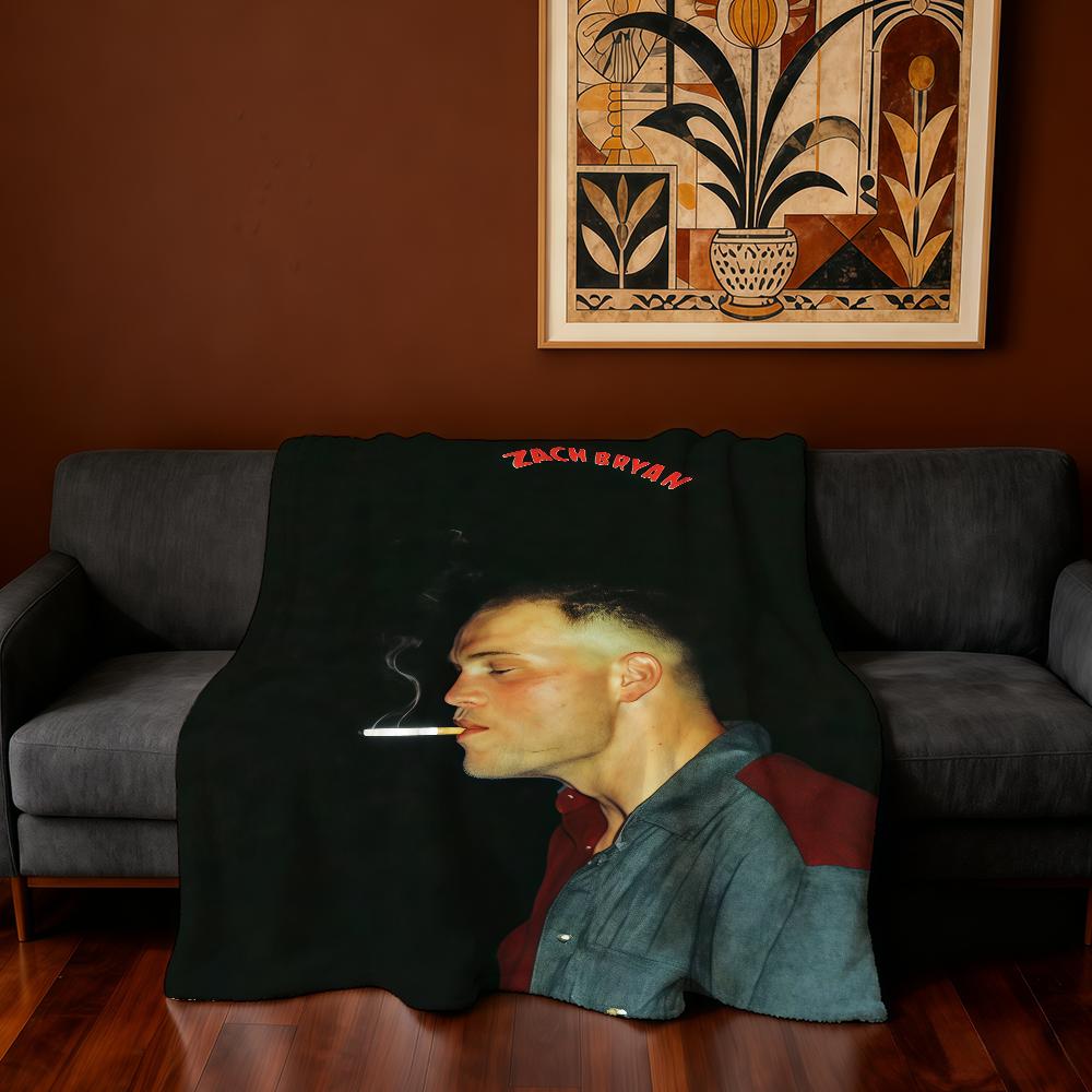Z-Zach Blanket Super Warm Comfortable Singer Plush Throw Blanket Child Music B-Bryan-ES Home Sofa Bedroom Gift