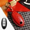 Leather Car Key Case Cover Fob Protector for Infiniti EX35 FX35 FX50 M56 G35 G37 JX35 QX50 QX60 QX80 Nissan Keychains Holder