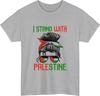 Teen Girl's Cotton T-shirt Summer Casual Graphic Tee Short Sleeve I Stand With Palestine T Shirt, Palestine Supporters T Shirt, Palestine Flag Tee