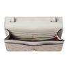 Gucci GG Emblem Logo Badge Adjustable Shoulder Strap Leather Trim Shoulder Bag Ultra Mini Women's Beige and White