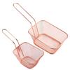 French Fry Serving Basket Mini Chips Deep Fry Baskets Stainless Steel Food Presentation Strainer Ergonomic Grip Fryer Accessory