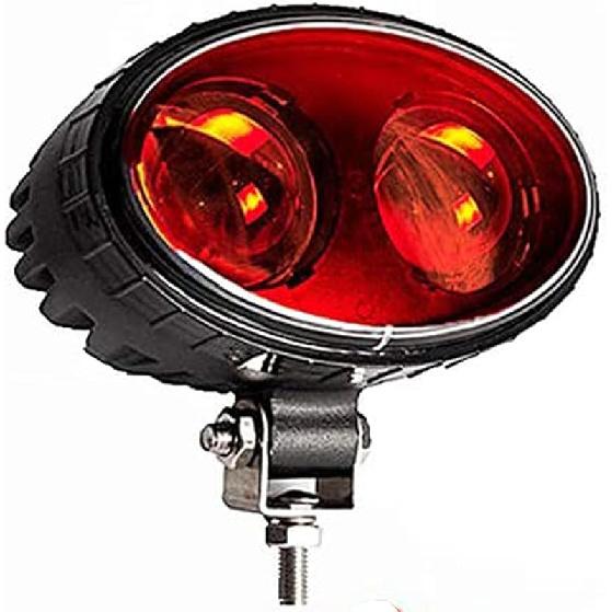 5.4Inch LED Forklift Arch Safety Light Red 25W DC10-80V Arc Zone Safety Lights 1PCS 8W Red Square Spot