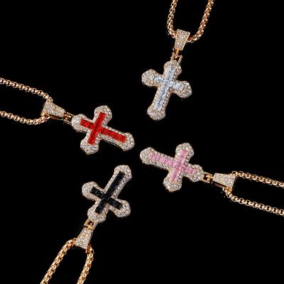 Kreuz Anhänger Halskette Für Männer Frauen Vielseitige Pullover Kette Hip Hop Kreuz Halskette Schmuck Zubehör Geschenke