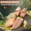 2Pcs Cedar Shoe Trees for Men Women Wooden Shoe Stretcher Universal Adjustable Width Boot Sneakers Stretcher