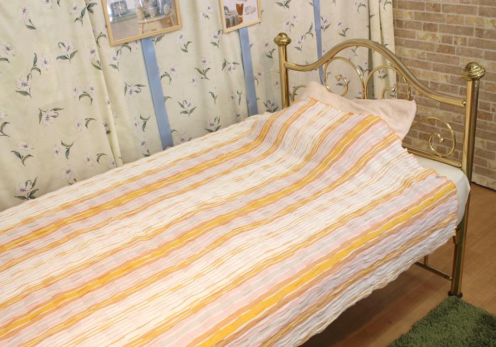 Romance Kosugi WAXYO Fluffy Gauze Blanket, Orange, Single, 1-2633-8450-8600