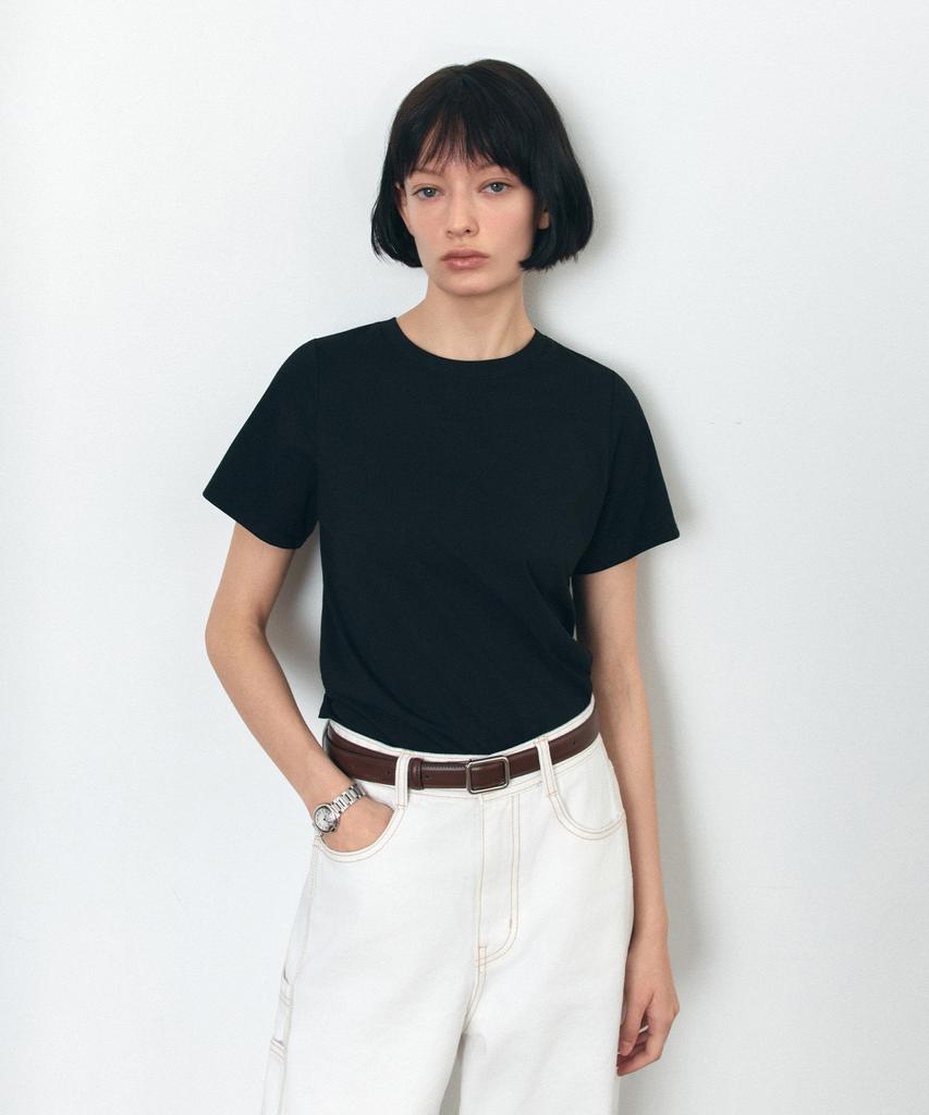 Siyajyu Sitp5242 Slim Regular Short Sleeve T-Shirt_Black