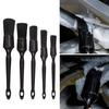 5 Piece Set of High Quality PP Material Detail Brushes Snake Handle Brush for Wheel Interiors and Tight Gaps