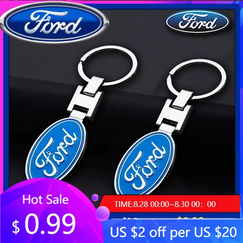 Neuer 2026 Autoaufkleber Metall Auto Schlüsselanhänger Kette Auto Logo Schlüsselanhänger für Ford S MAX Ranger Focus Fiesta Mondeo Kuga Mustang Escort KA