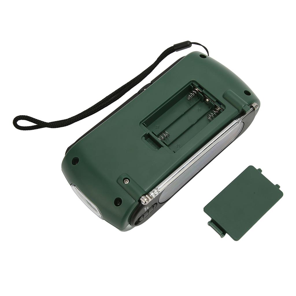 Solar Hand Crank Radio Multifunction Rechargeable Emergency Radio with Flashlight Function for Outdoor Camping Hiking
