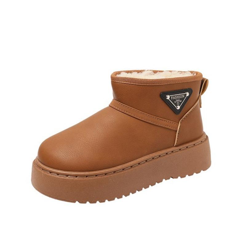 

New Thick-soled, Fleece and Thickened Bread Boots and Cotton Boots for Plus-size Shoes 41 верблюд
